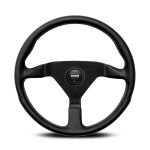 Momo 11111785225R Montecarlo Black Leather 350mm Sport Steering Wheel
