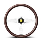 Momo VSUPGPRIMZ35 Super Grande Prix 350mm Wood & Silver Steering Wheel