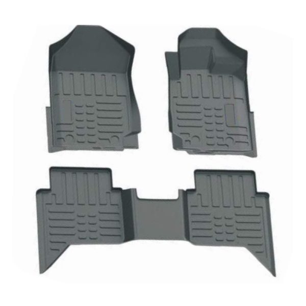 Rubber Floor Mats for Ford Ranger Double Cab 20142022 (3pc Set) Autostyle Motorsport South Africa