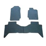 Rubber Floor Mats for Ford Ranger Double Cab 2014-2022 (3pc White)