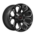 17" A-Line Hurricane 6/139 Satin Black alloy Wheels
