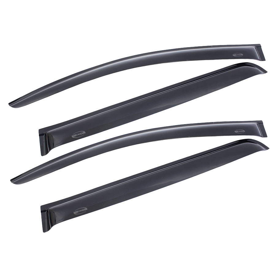 NGW-NIS0717 Gloss Black Windshields for Nissan Navara 2017+ - 4pc set - Image 1