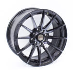 15" A-Line Zest 4/100 & 4/114 Satin Black Tint Alloy Wheels
