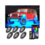 LED RockLights Undercar Lighitng Kit - with Mobile App Control (6 light set)