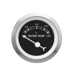 Autogauge 52mm Water Temperature Gauge (Black Face)