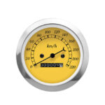Autogauge 85mm Mechanical Speedometre (Yellow Face)