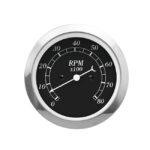Autogauge 85mm Electrical Tachometre (Black Face)