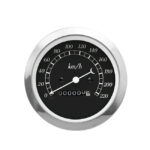 Autogauge 85mm Mechanical Speedometre (Black Face)