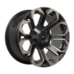 17" A-Line Hurricane 6/139 Satin Black Tint Alloy Wheels