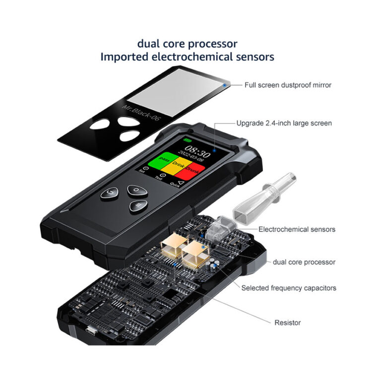 Mr Black 06 Portable Alcohol Breathalyzer with Fuel Sensor Autostyle Motorsport South Africa