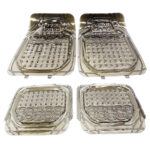 Transparent Black PVC 4piece Car Floor Mats Set