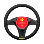 MOMO Easy Black & Black Steering Wheel Cover Medium
