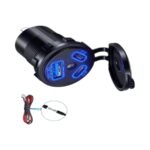 CyberDyne Dc Power Socket Qc3.0 Dual Type C Cigarette Lighter Adapter