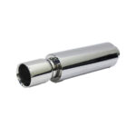Stainless Steel Backbox Booster - 90mm Single Straight Tip