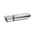 Stainless Steel Backbox Booster - 100mm Single Angled Tip
