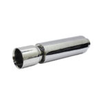 Stainless Steel Backbox Booster - 101mm Single Straight Tip