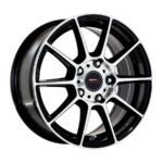 15" A-Line Spree 5/114 Black Machine Face Alloy Wheels