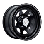 16" A-Line Black Spoke 6/139 Satin black Steel Wheels