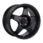 15" A-Line Dusk 5/114 Silk Black Alloy Wheels