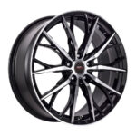15" A-Line Mercer 5/112 Black Machine Face Alloy Wheels