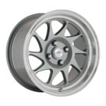 15" A-Line Raiden 4/100 Gunmetal Machine Lip Alloy Wheels