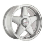 15" A-Line Sabre 5/100 & 5/114 Super Silver Machine Lip Alloy Wheels