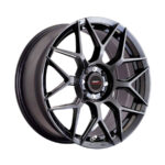 16" A-Line Classic 5/108 Velvet Black Alloy Wheels