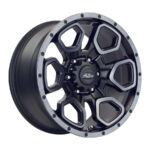 16" A-Line Summit 5/150 Satin Black Smoke Tint Alloy Wheels