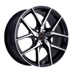 16" A-Line Tatum 4/108 Black machine Face Alloy Wheels