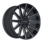 17" A-Line Dare 5/127 Satin Black Alloy Wheels