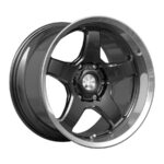 18" A-Line Drifter 5/114 Gloss Black Machine Lip Alloy Wheels