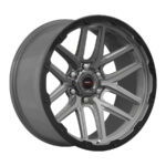 20" A-Line Bounty 6/139 Titanium Black Lip Alloy Wheels