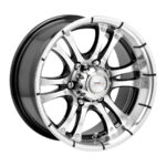 15" A-Line Fear 6/139 Black Machine Face Alloy Wheels