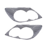Carbon Look Headlight Shields for Toyota Fortuner 2006-2008