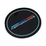 Performance Blue & Red Strip Design Car Cupholder Coasters (55mm diametre)