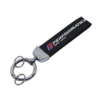 Motorsport Performance Blue & Red Stripe Keyring with Rubber Strap