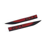 GTi Fender Badges - Black & Red (14x1.5cm)