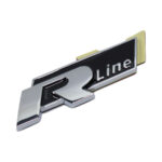 R-Line Black & Chrome Sticker Badge