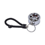 JDF Alloy WWheel & Disc Keyring with Strap (Chrome)
