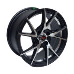 15" GR5336 4/100 & 4/108 Matt Black Machine Face Alloy Wheels