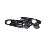 Round Foglights with Grille & Chrome Beading for VW Polo 2014 (pair)