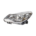 Replacement Headlight for Opel Corsa 2011-2015 Chrome w/socket (LHS)