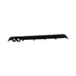 VW Polo AW 2018+ Matt Black Rear Diffuser with Double Exhaust Pipe