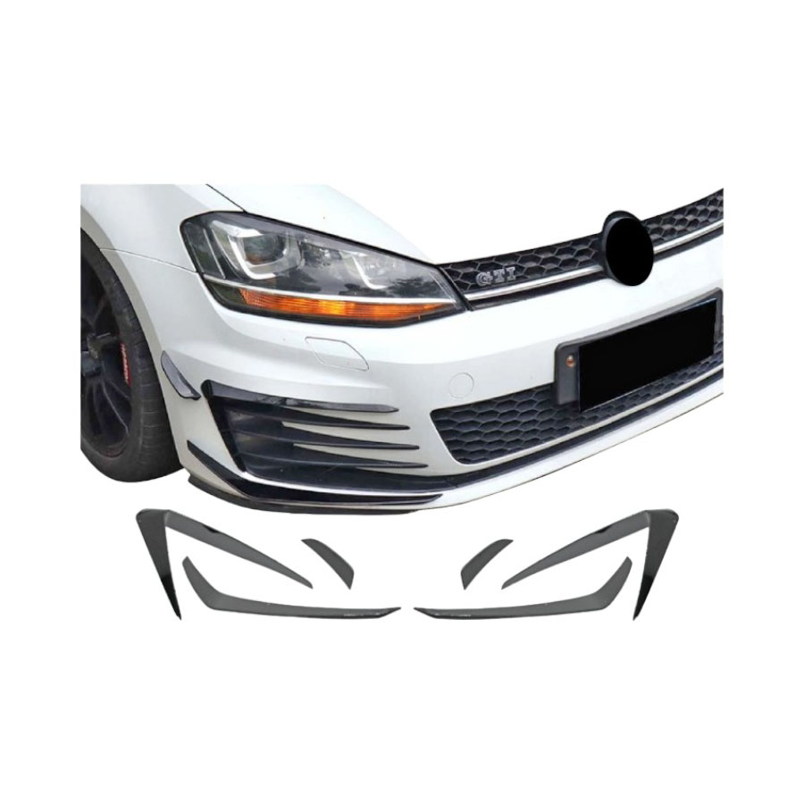 VW07RP011 VW Mk7 Rear Bumper Cannard Add-on Trim (pair) - Image 1