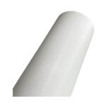 Carbon Fibre Vinyl Adhesive Sheet - White (100x125cm)