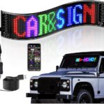LED Matrix Panel Scrolling Customizable Display Screen for Vehicle Windows (595x120mm)