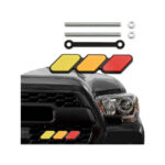 TRD Tri Colour Grille Badge (Yellow/Orange/Red)
