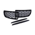 Gloss Black Diamond Design Grille for Bmw E90 3 Series (pre facelift)