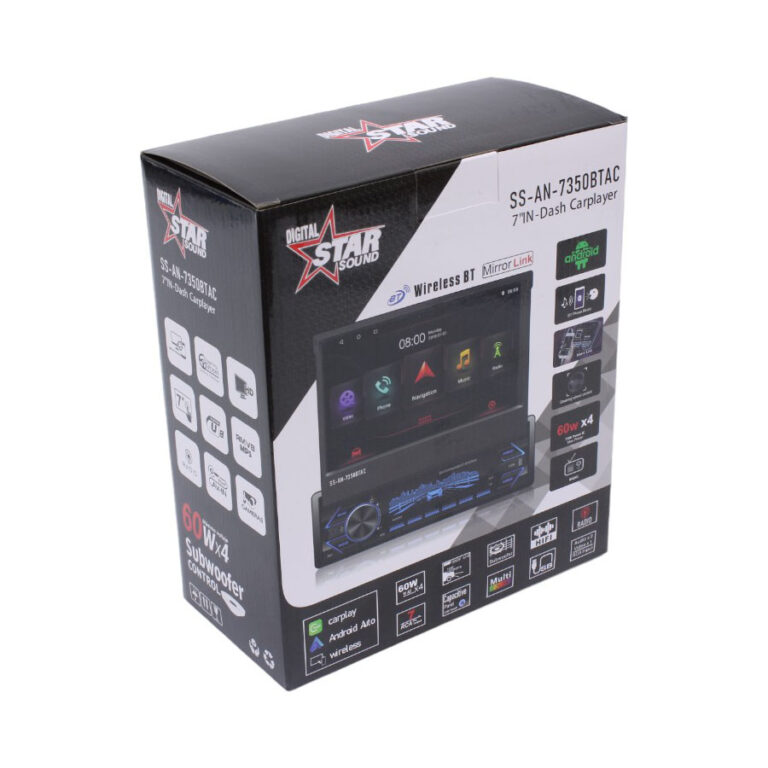 Starsound SSAN7350BTAC 7" InDash Media Player Autostyle Motorsport