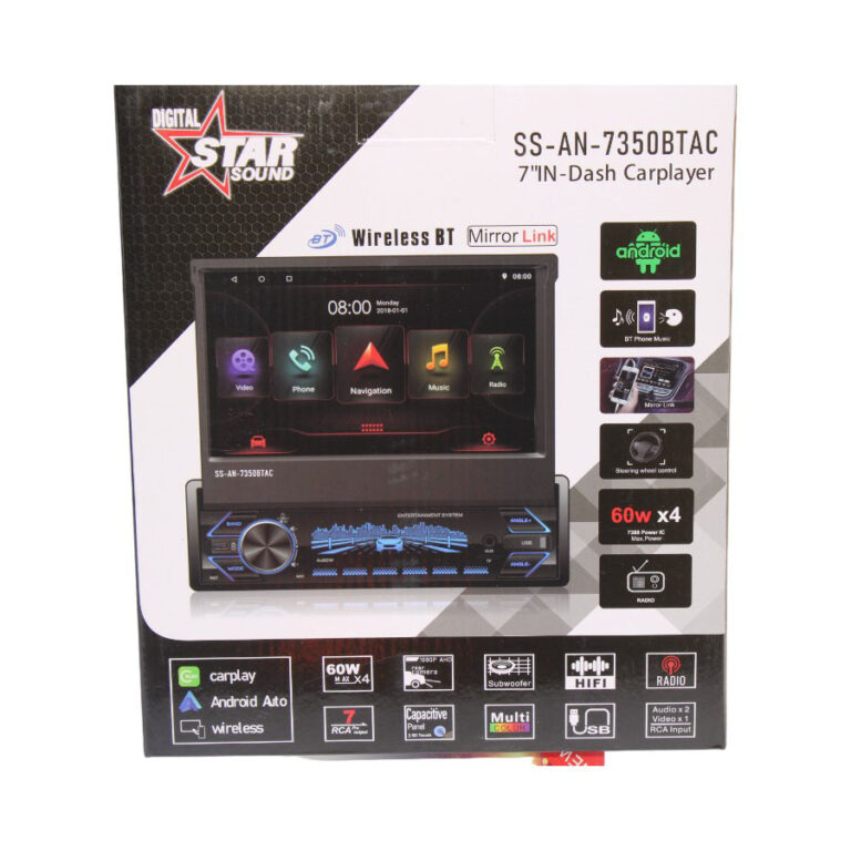 Starsound SSAN7350BTAC 7" InDash Media Player Autostyle Motorsport